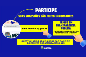 ATENÇÃO MOCOCA - PARTICIPE