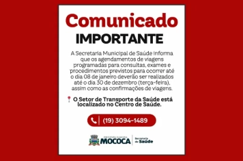 COMUNICADO IMPORTANTE