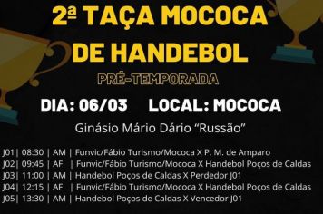 2ª TAÇA MOCOCA DE HANDEBOL-PRÉ TEMPORADA