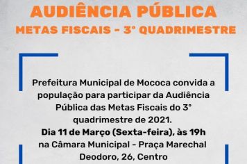 CONVITE AUDIÊNCIA PÚBLICA