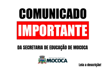 COMUNICADO OFICIAL!