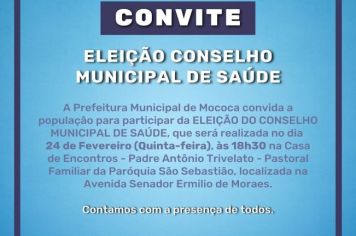 CONVITE – ELEIÇÃO CONSELHO MUNICIPAL DE EDUCAÇÃO