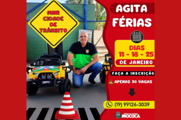 AGITA FÉRIAS NA MINI CIDADE DE TRÂNSITO