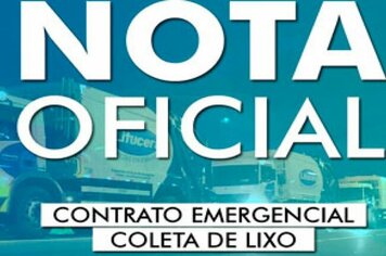 NOTA OFICIAL – COLETA DE LIXO.