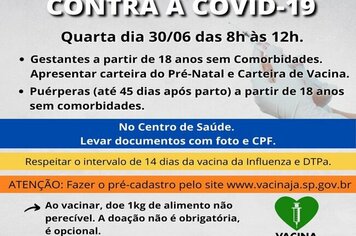 PREFEITURA MUNICIPAL DE MOCOCA CONVOCA SEGUINTES GRUPOS PARA SEREM VACINADAS NESTA QUARTA-FEIRA.