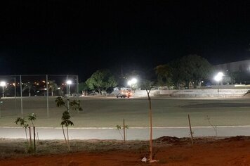 PREFEITURA MUNICIPAL DE MOCOCA IMPLANTA NOVO SISTEMA DE ILUMINAÇÃO NA PISTA DE ATLETISMO.