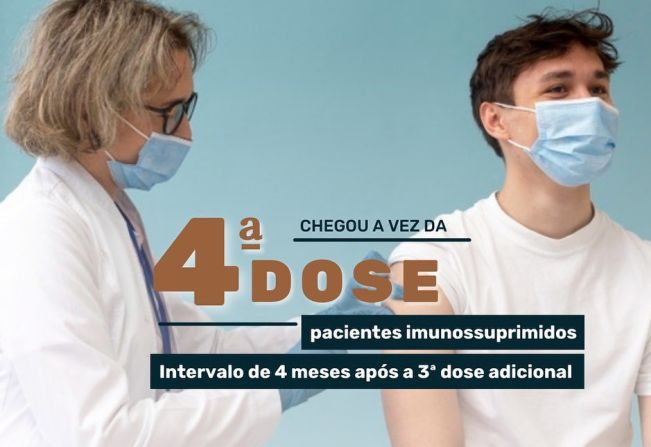 QUARTA DOSE DO IMUNIZANTE CONTRA A COVID-19