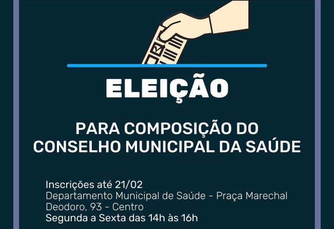 EDITAL PARA RENOVAÇÃO DO CONSELHO MUNICIPAL DE SAÚDE
