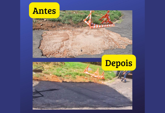 OPERAÇÃO TAPA BURACOS NO BAIRRO VILA LAMBARI