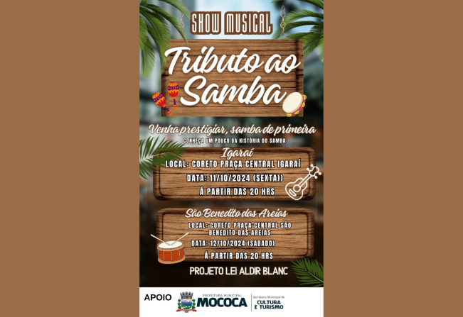 SHOW MUSICAL - TRIBUTO AO SAMBA 