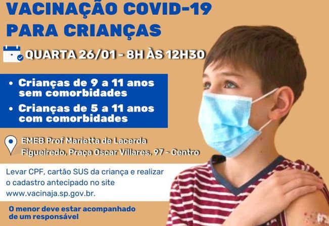 VACINAÇÃO CONTRA A COVID-19 PARA CRIANÇAS