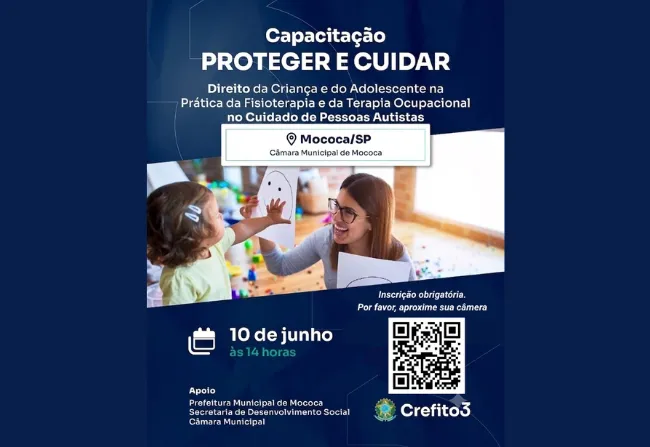 MOCOCA RECEBERÁ CAPACITAÇÃO SOBRE O CUIDADO DE PESSOAS AUTISTAS