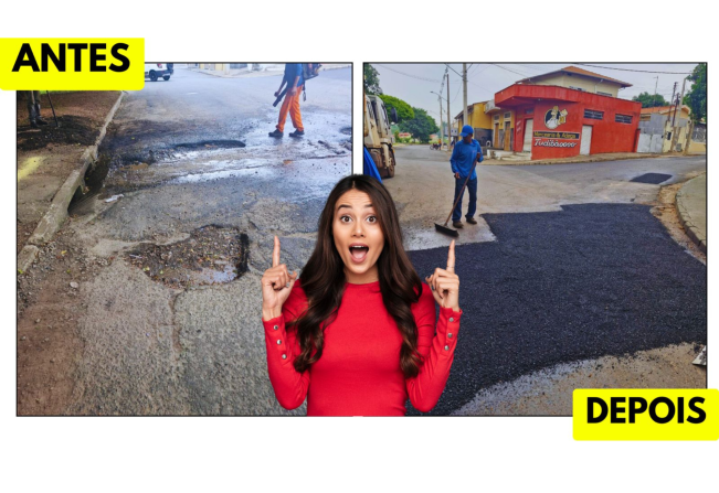  EQUIPE DA OPERAÇÃO TAPA BURACOS SEGUE TRABALHANDO CONSTANTEMENTE 