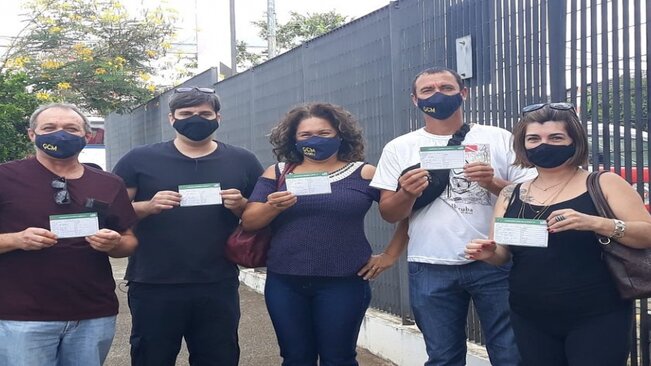 AGENTES DE SEGURANÇA PÚBLICA DE MOCOCA FORAM IMUNIZADOS CONTRA O CORONAVÍRUS EM SÃO JOÃO DA BOA VISTA.