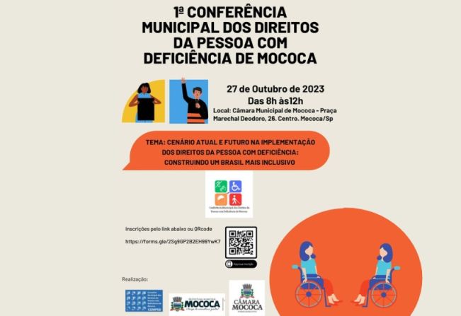 1ª CONFERÊNCIA MUNICIPAL DOS DIREITOS DA PESSOA COM DEFICIÊNCIA DE MOCOCA: CONSTRUINDO UM BRASIL MAIS INCLUSIVO