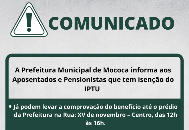 COMUNICADO IMPORTANTE >>