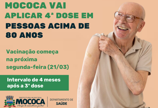 DEPARTAMENTO DE SAÚDE INICIA APLICAÇÃO DE 4ªDOSE 