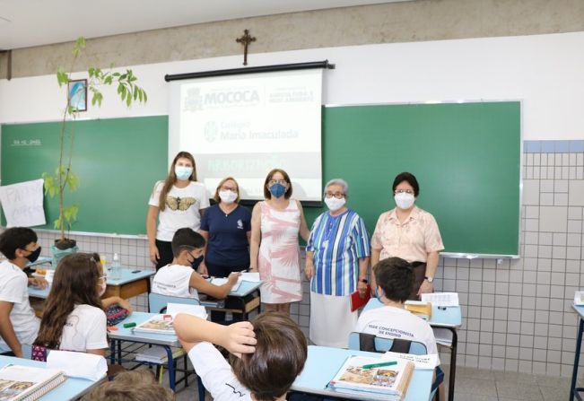 MEIO AMBIENTE NA ESCOLA - PREFEITURA REALIZA PALESTRA DE ARBORIZAÇÃO PARA ALUNOS
