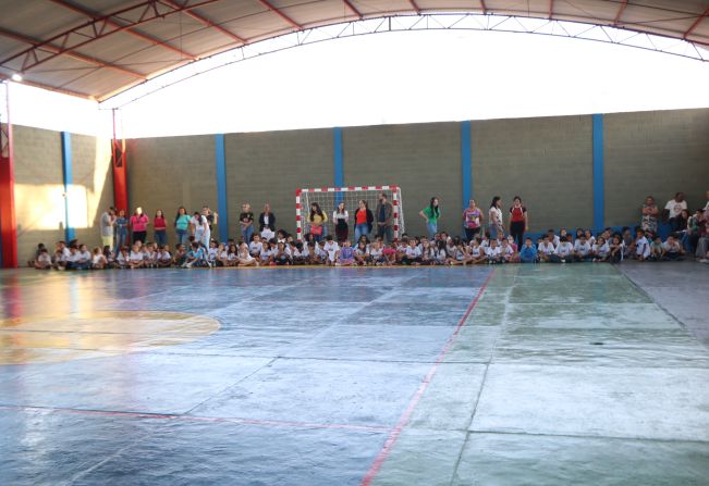 Inauguração da Revitalização da Quadra Poliesportiva 