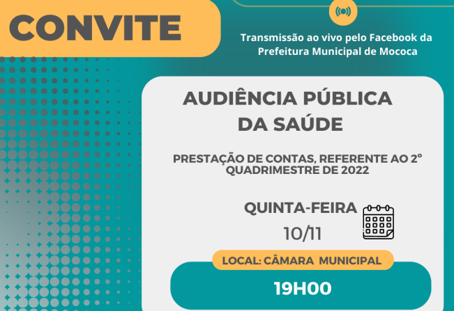 CONVITE À POPULAÇÃO