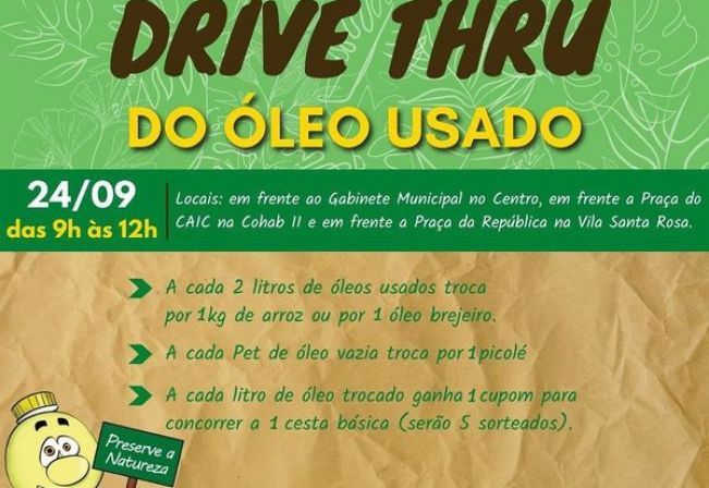 CAMPANHA DE TROCA DE ÓLEO USADO EM MOCOCA