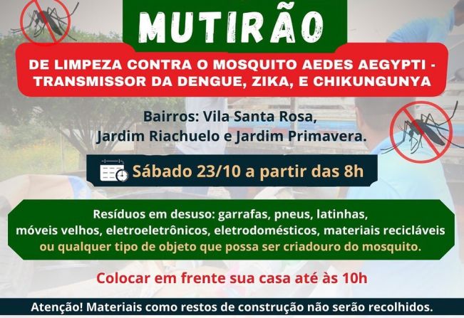 PREFEITURA REALIZA MUTIRÃO DE LIMPEZA