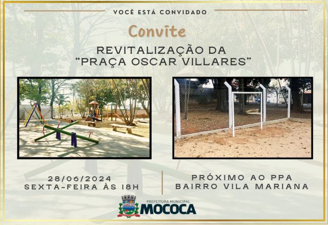  CONVITE - REVITALIZAÇÃO DA PRAÇA 