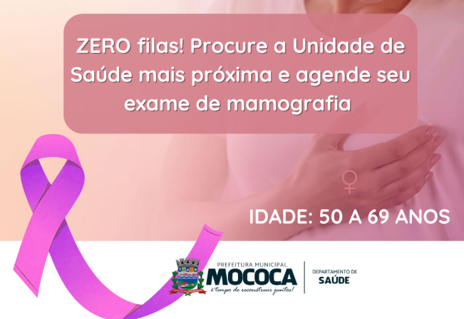 AGENDE SEU EXAME DE MAMOGRAFIA 