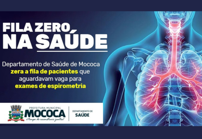 SAÚDE ZERA FILA DE EXAMES DE ESPIROMETRIA EM MOCOCA