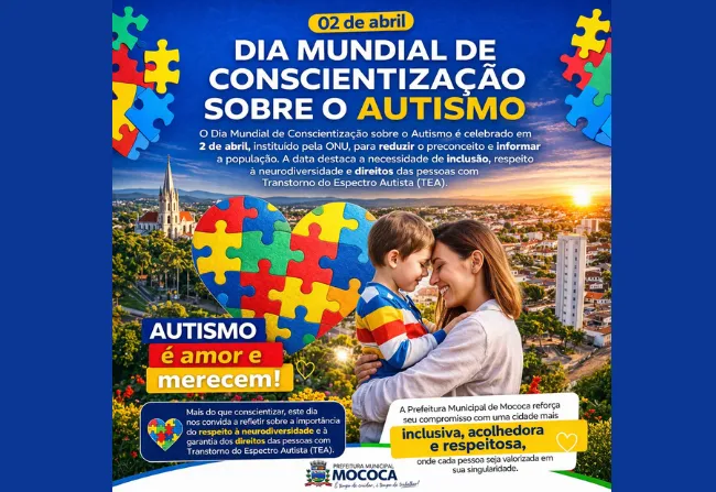 DIA MUNDIAL DE CONSCIENTIZAÇÃO SOBRE O AUTISMO