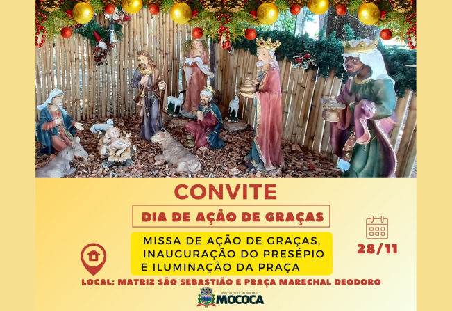  CONVITE - DIA DE AÇÃO DE GRAÇAS EM MOCOCA