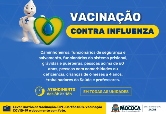 VACINAÇÃO CONTRA A INFLUENZA