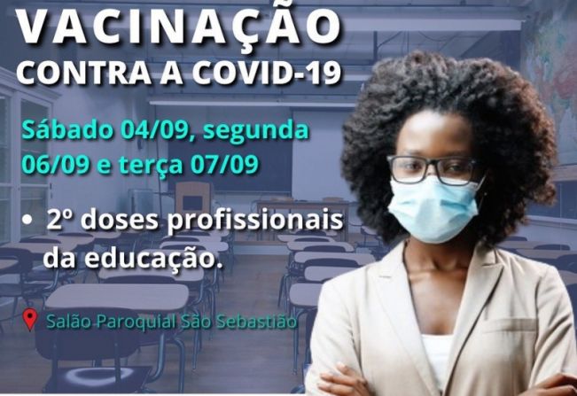 VACINAÇÃO DE 2ª DOSES PARA PROFESSORES