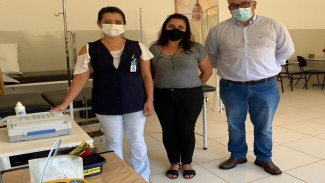 UNIDADE DE SAÚDE DE SÃO BENEDITO RECEBE APARELHO DE ELETROCARDIOGRAMA.