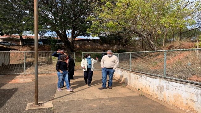 PREFEITURA MUNICIPAL DE MOCOCA REALIZA VISITA NA ESCOLA CAIC.