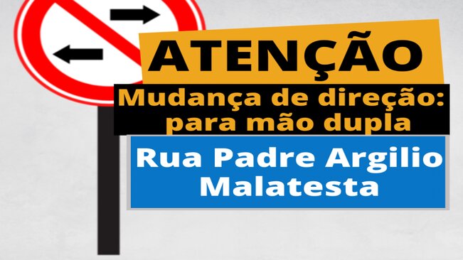 Atenção, mudança de direção em ruas de Mococa