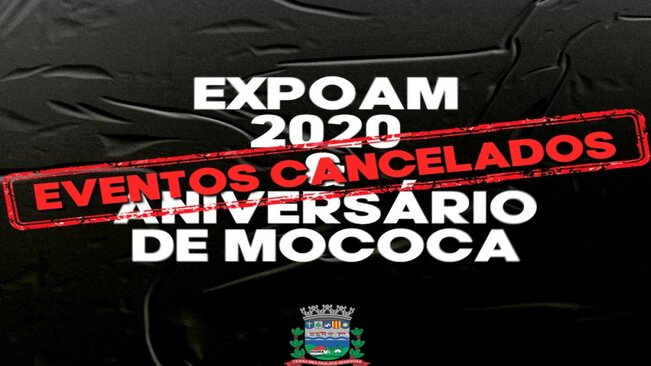 - Estão suspensos os eventos que seriam realizados em comemoração ao aniversário de Mococa e Expoam 2020.

O Departamento pede a compreensão de todos.

>> ATENÇÃO !
Na terça-feira, dia 17, será publicado o parecer do Prefeito Elias de Sisto explicand
