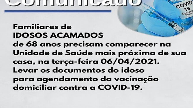 DEPARTAMENTO DE SAÚDE INFORMA: