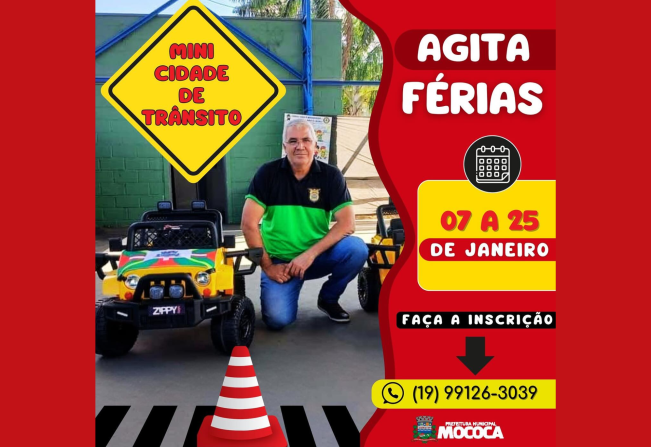 Agita Férias na Mini Cidade de Trânsito!