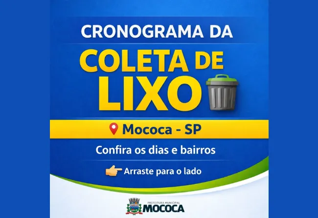 CONFIRA O CRONOGRAMA COMPLETO DA COLETA DE LIXO 