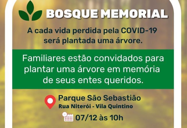 BOSQUE MEMORIAL, UMA HOMENAGEM AOS QUE SE FORAM