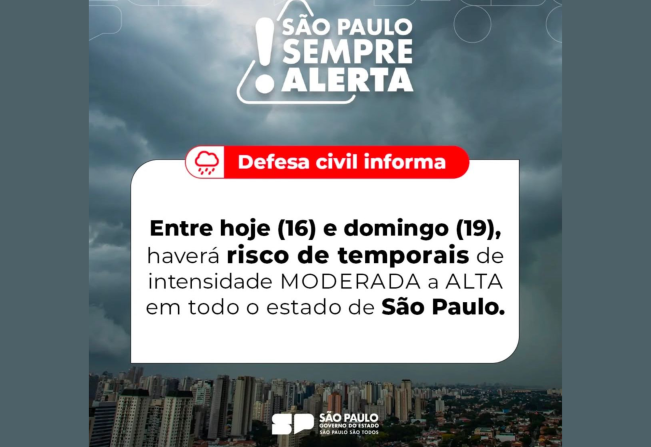 ALERTA DE TEMPESTADE