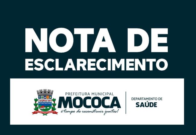ESCLARECIMENTO – DEPARTAMENTO DE SAÚDE 