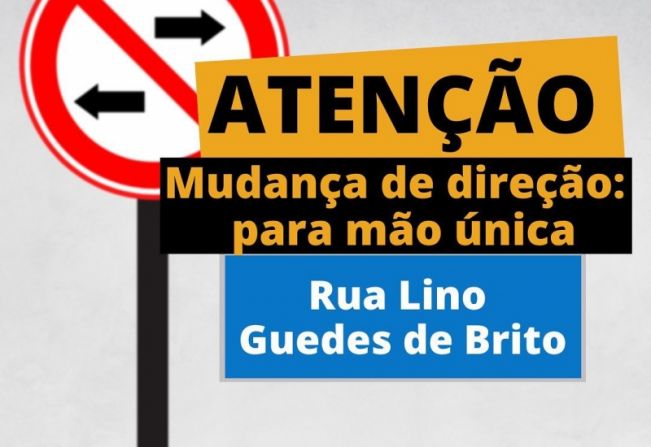  PREFEITURA MUNICIPAL DE MOCOCA INFORMA ALTERAÇÃO NO SENTIDO DE RUA.