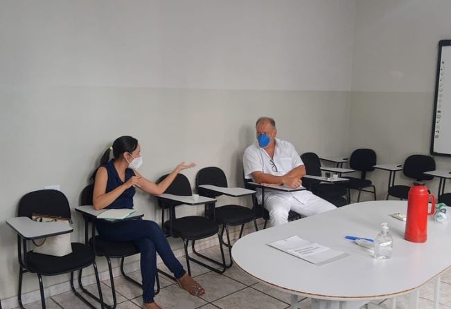 DEPARTAMENTO DE SAÚDE REALIZA REUNIÃO.