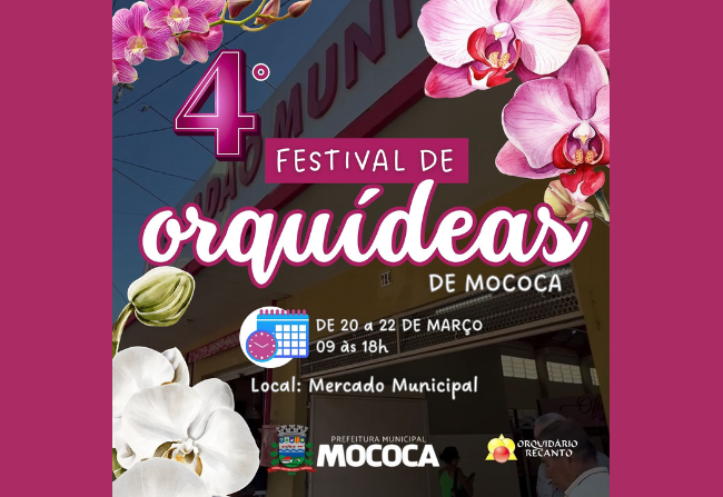 4ª FESTIVAL DE ORQUÍDEAS DE MOCOCA NO MERCADO MUNICIPAL