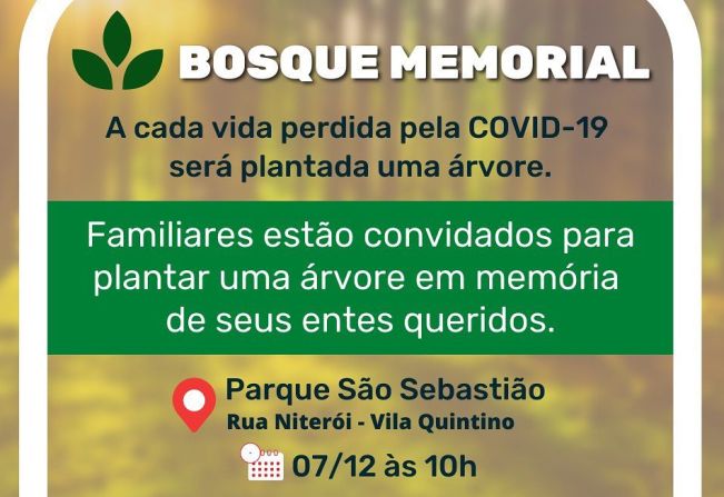 BOSQUE MEMORIAL, UMA HOMENAGEM AOS QUE SE FORAM