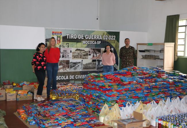 Campanha de arrecadação de alimentos em Mococa