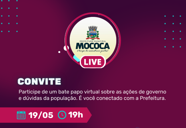 O BATE PAPO COM A PREFEITURA ESTÁ DE VOLTA!