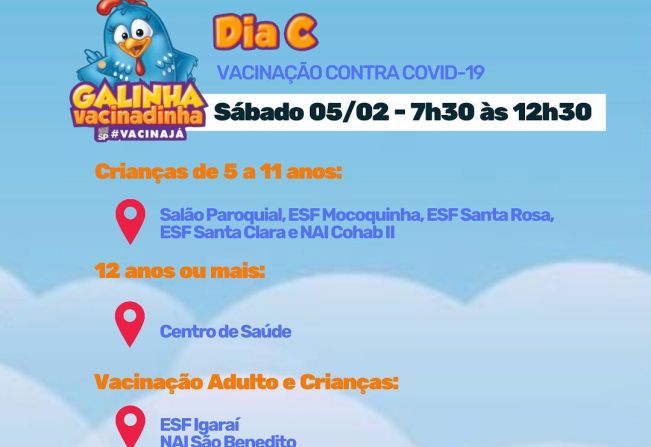 PREFEITURA REALIZA DIA C DE VACINAÇÃO PARA CRIANÇAS